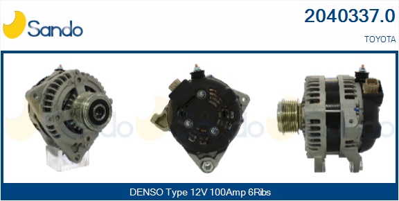  ALTERNATORE (ADATTABILE) TOYOTA AURIS 1.4 D -12