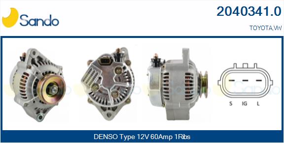 Alternatore SANDO 2040341.0
