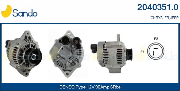 Alternatore SANDO 2040351.0