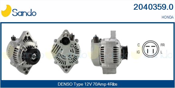 Alternatore SANDO 2040359.0
