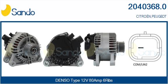 Alternatore SANDO 2040368.0