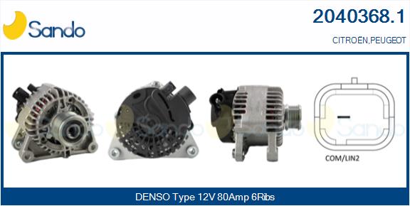 Alternatore SANDO 2040368.1