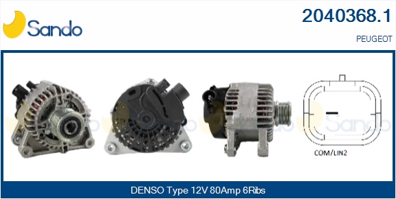  ALTERNATORE (ORIGINALE) PEUGEOT 208 1.2 12-