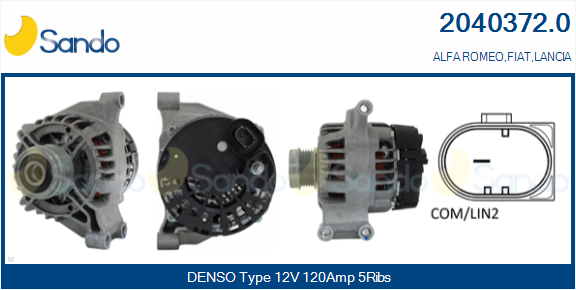 Alternatore SANDO 2040372.0