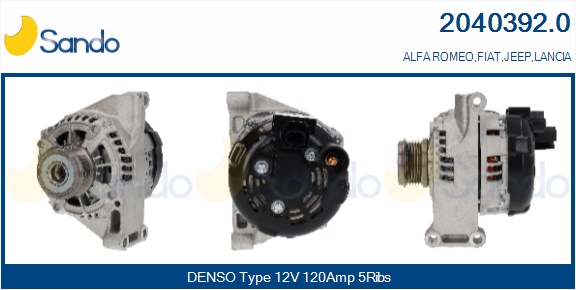 Alternatore SANDO 2040392.0
