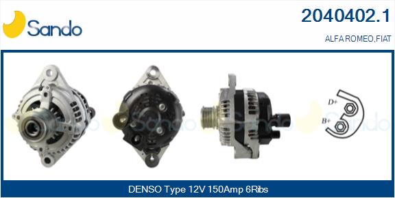 Alternatore SANDO 2040402.1