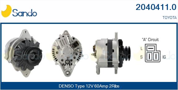 Alternatore SANDO 2040411.0