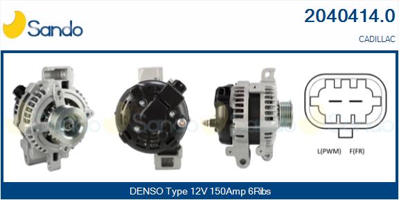 Alternatore SANDO 2040414.0