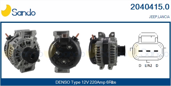  ALTERNATORE (ADATTABILE) JEEP GRAND CHEROKEE 3.0 11-