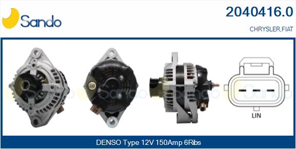 Alternatore SANDO 2040416.0