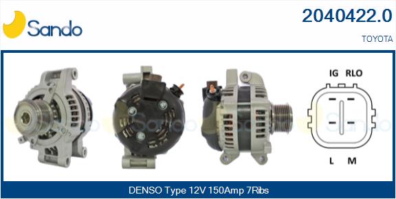 Alternatore SANDO 2040422.0