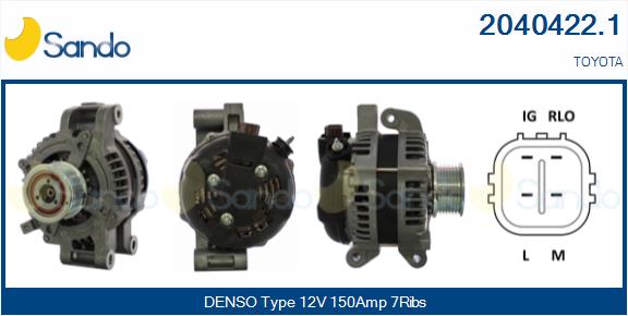 Alternatore SANDO 2040422.1