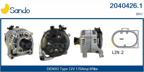 Alternatore SANDO 2040426.1