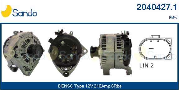 Alternatore SANDO 2040427.1