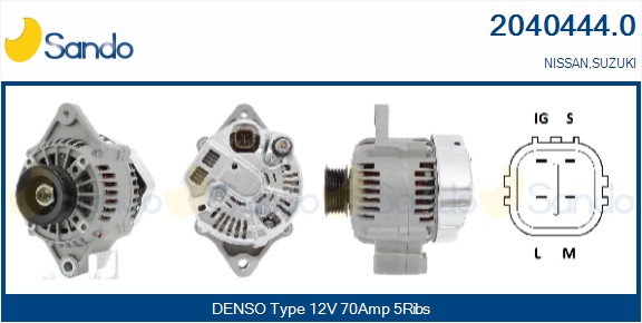  ALTERNATORE (ADATTABILE) SUZUKI ALTO 1.0 09-