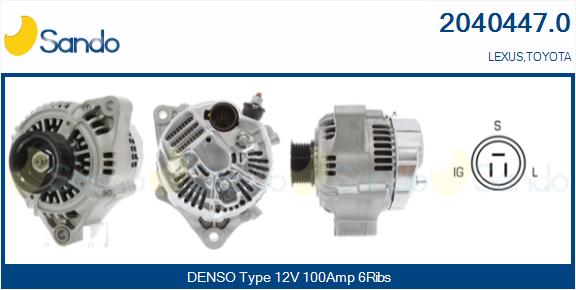 Alternatore SANDO 2040447.0
