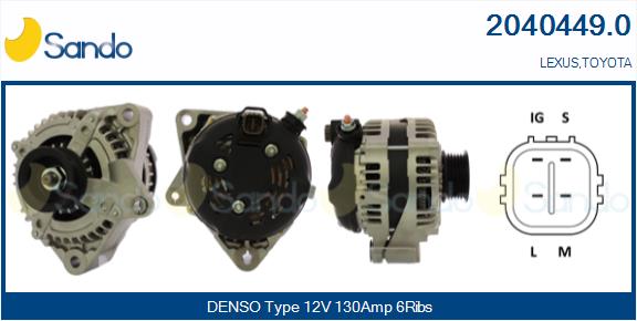 Alternatore SANDO 2040449.0