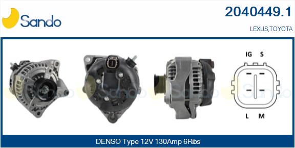 Alternatore SANDO 2040449.1