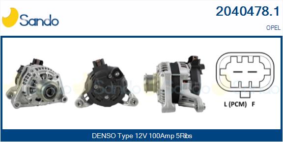 Alternatore SANDO 2040478.1