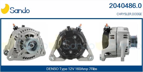 Alternatore SANDO 2040486.0