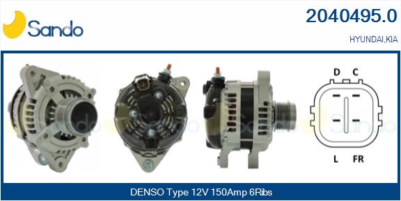 Alternatore SANDO 2040495.0