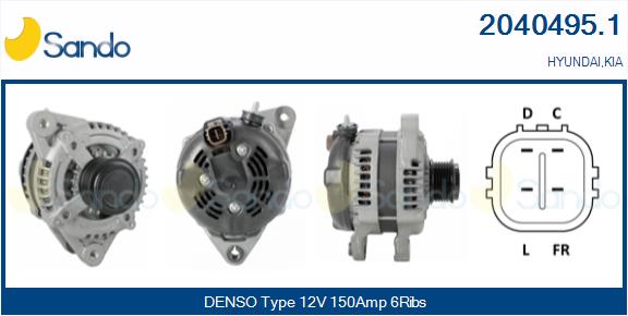 Alternatore SANDO 2040495.1