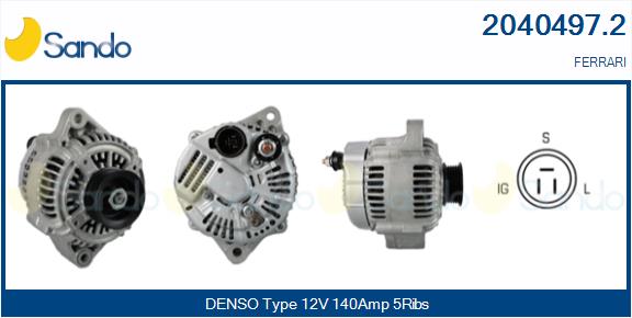 Alternatore SANDO 2040497.2