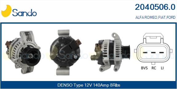 Alternatore SANDO 2040506.0