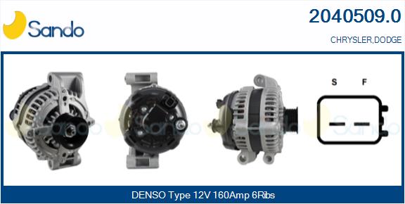 Alternatore SANDO 2040509.0