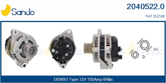 Alternatore SANDO 2040522.0