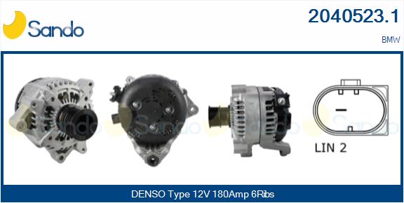 Alternatore SANDO 2040523.1