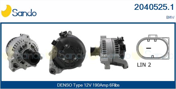 Alternatore SANDO 2040525.1