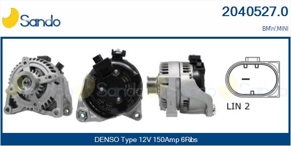 Alternatore SANDO 2040527.0