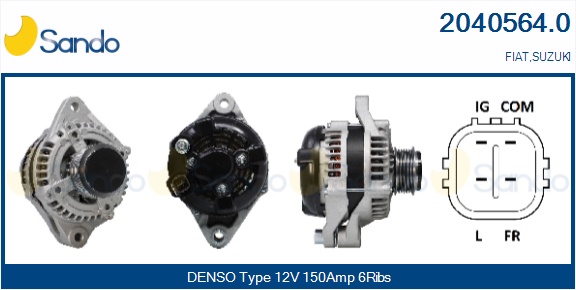  ALTERNATORE (ADATTABILE) FIAT SEDICI 2.0D MJT -14
