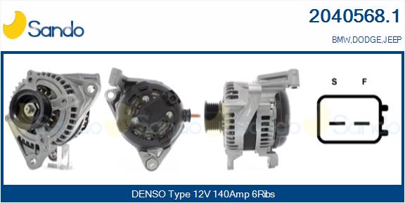 Alternatore SANDO 2040568.1