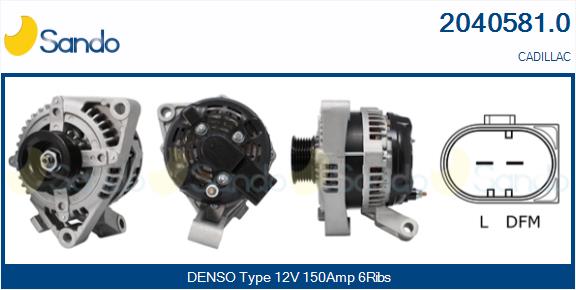 Alternatore SANDO 2040581.0