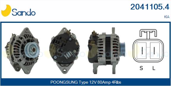 Alternatore SANDO 2041105.4