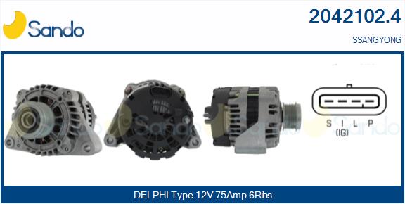 Alternatore SANDO 2042102.4