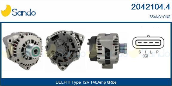 Alternatore SANDO 2042104.4
