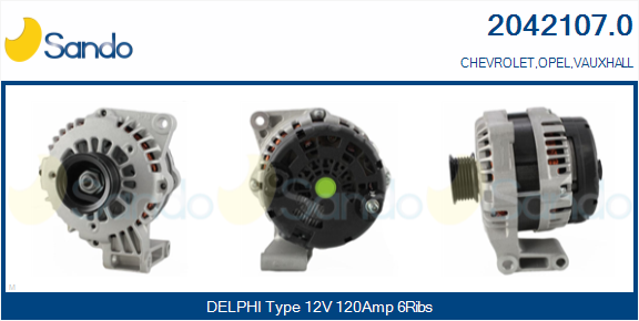 Alternatore SANDO 2042107.0