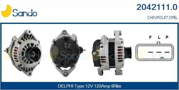 Alternatore SANDO 2042111.0