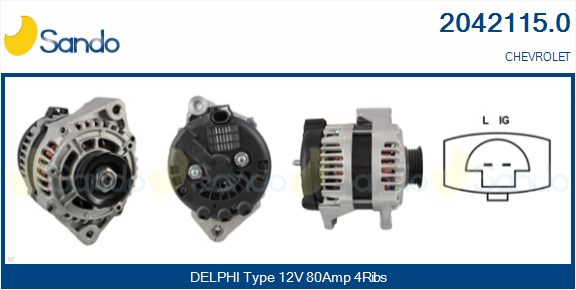 Alternatore SANDO 2042115.0