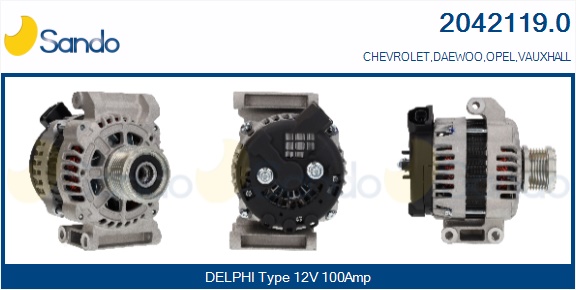 Alternatore SANDO 2042119.0