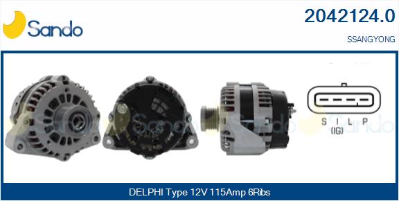 Alternatore SANDO 2042124.0