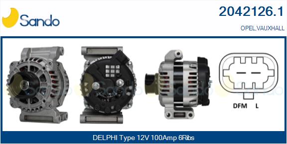 Alternatore SANDO 2042126.1