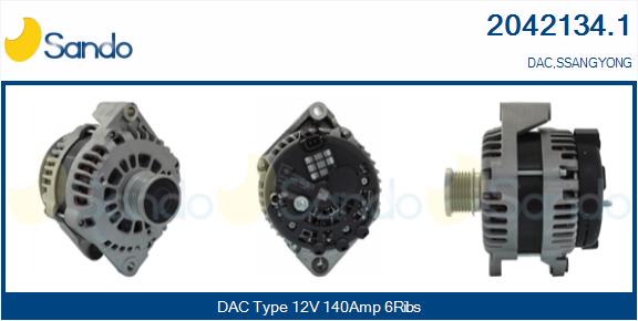 Alternatore SANDO 2042134.1