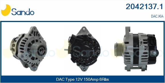 Alternatore SANDO 2042137.1