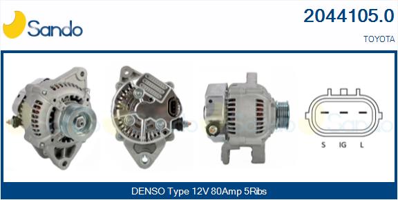 Alternatore SANDO 2044105.0