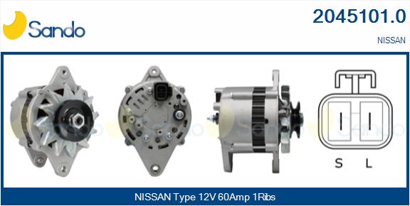 Alternatore SANDO 2045101.0