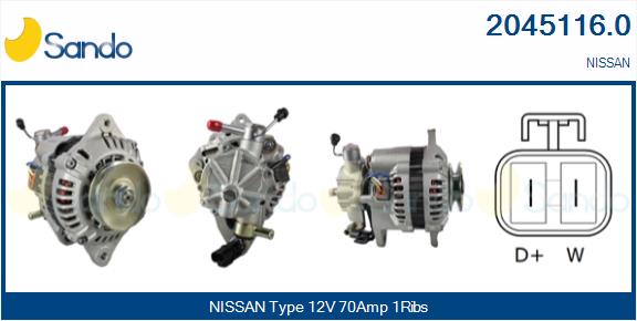  ALTERNATORE (ADATTABILE) NISSAN CABSTAR E -06
